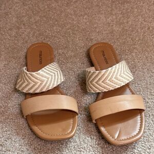 Maurices Beige and Cream Women's Sandals